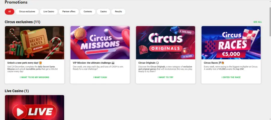 Casino circus